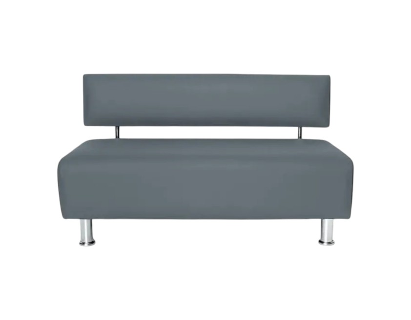 Диван офісний (шкірозамінник) РОЗКОМ, розмір 1500×550×780Н